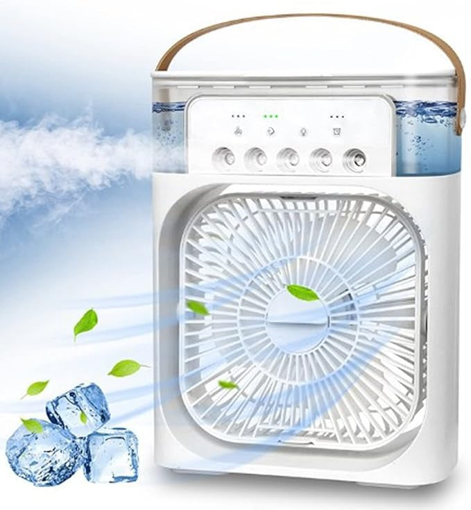 Portable Humidifier Fan Air Conditioners USB Electric Fan LED Night Light Water Mist Fun Air Cooler Humidifie For Home