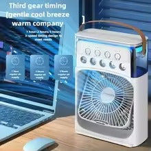 Portable Humidifier Fan Air Conditioners USB Electric Fan LED Night Light Water Mist Fun Air Cooler Humidifie For Home