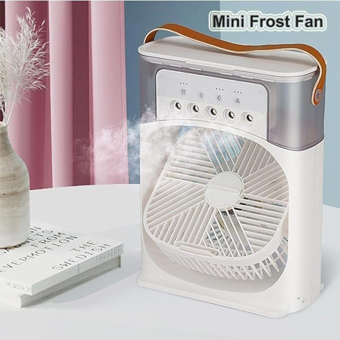 Portable Humidifier Fan Air Conditioners USB Electric Fan LED Night Light Water Mist Fun Air Cooler Humidifie For Home