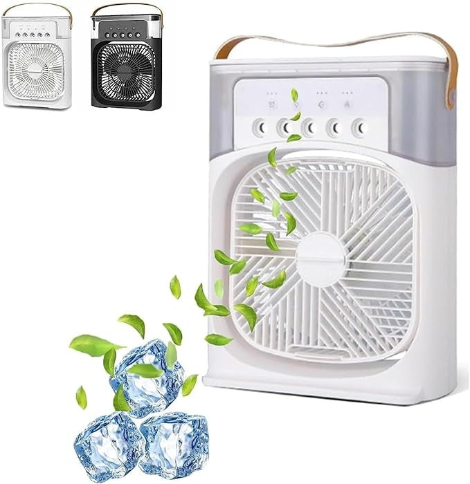 Portable Humidifier Fan Air Conditioners USB Electric Fan LED Night Light Water Mist Fun Air Cooler Humidifie For Home